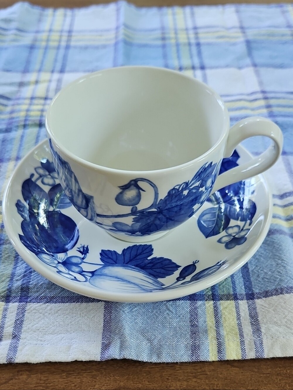 Portmeirion Harvest Blue Cup and Saucer